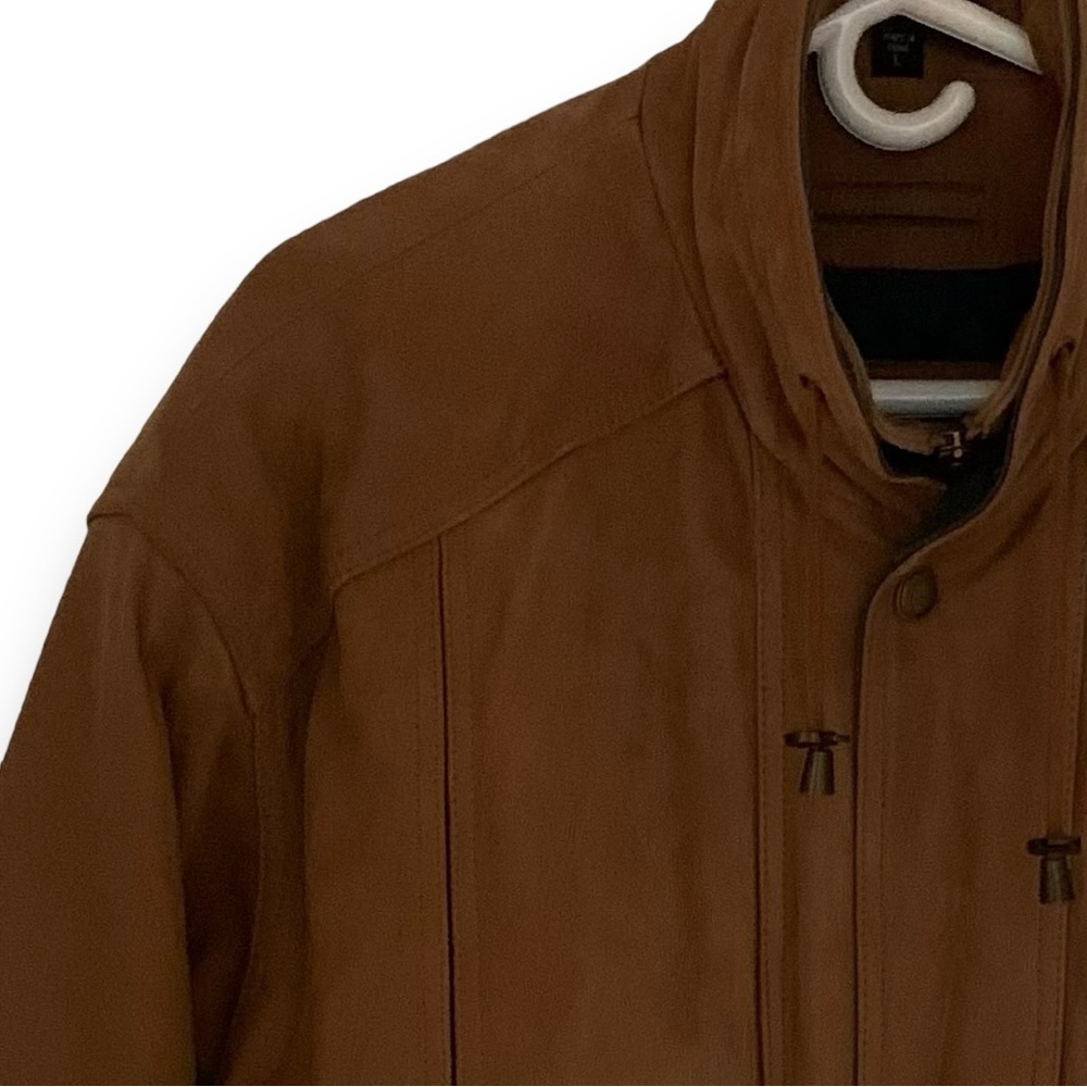 Excelled leather bomber jacket •